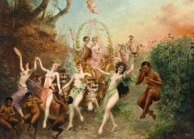 Moritz Stifter (1857 – 1905) La fiesta de Baco Esc. alemana, s XIX La fiesta de Baco Esc. alemana, s XIX