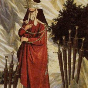 Golden Tarot by Kat Black. Прогноз 16.03-22.03. Восьмерка Мечей - Tarot Art