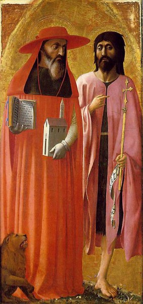 5. Мазаччо. Св. Иероним и Св. Иоанн Креститель. 1428