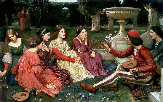 John William Waterhouse. A Tale from the Decameron (1916)