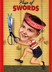 Housewives Tarot. Полнолуние октября. Паж Мечей