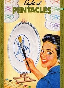 Housewives Tarot. Полнолуние сентября. Восьмерка Пентаклей