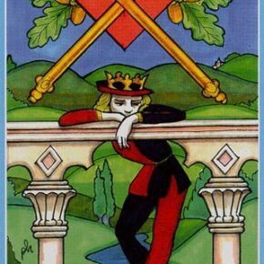 Dame Fortune’s Wheel Tarot. Двойка Посохов. Вектор недели 4.05-10.05.2020