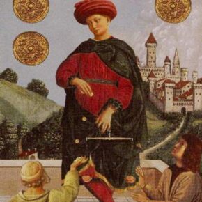 Golden Tarot by Kat Black. Прогноз 1.09 -10.09. Шестерка Пентаклей - Tarot Art
