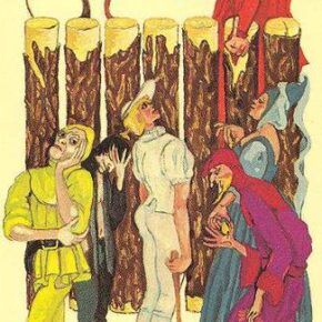 Новолуние в Овне и Семерка Жезлов Medieval Scapini Tarot